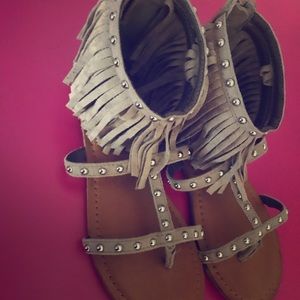 Not Rated Fringe Sandals